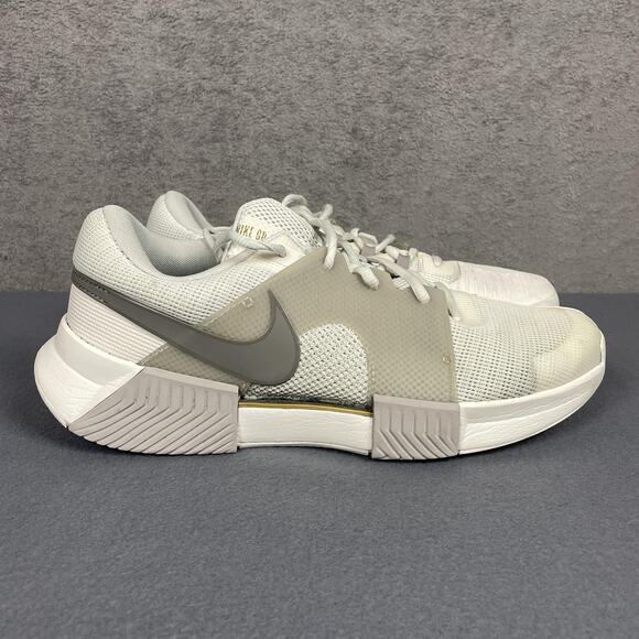 Nike GP Challenge 1 Shoes Mens Size 11 White Gray Air Zoom Tennis FZ1244-001 - Picture 9 of 16